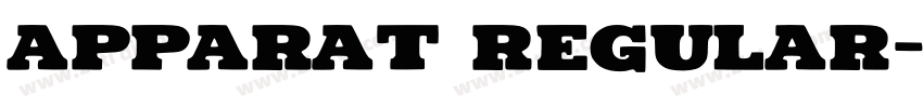 Apparat Regular字体转换